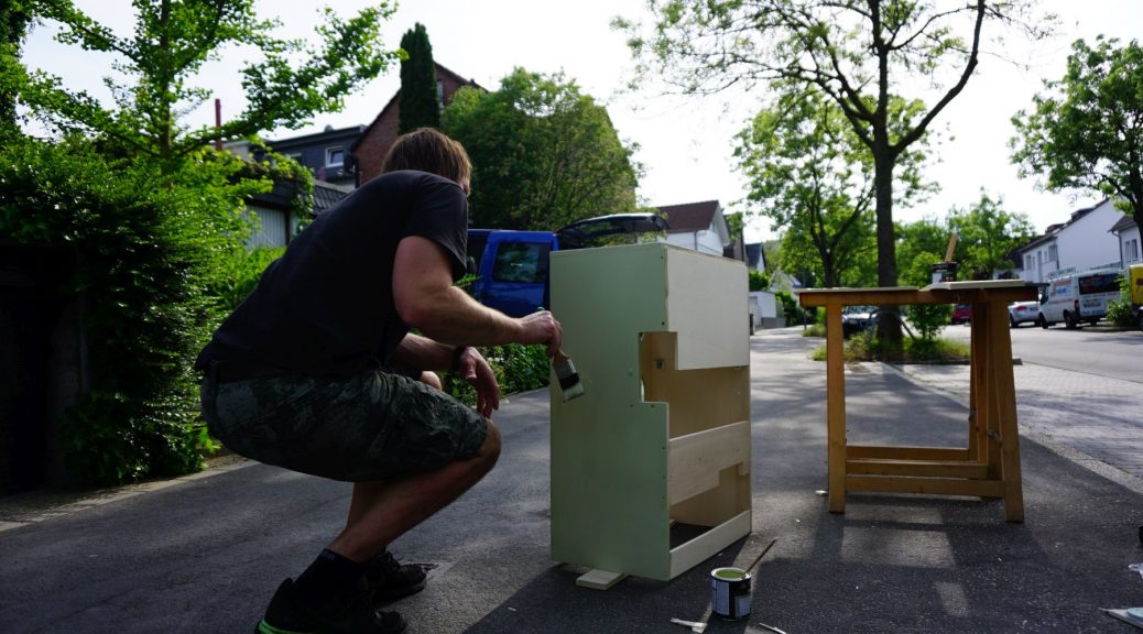 Schränkchen DIY Selbstgebaut im Bulli T3