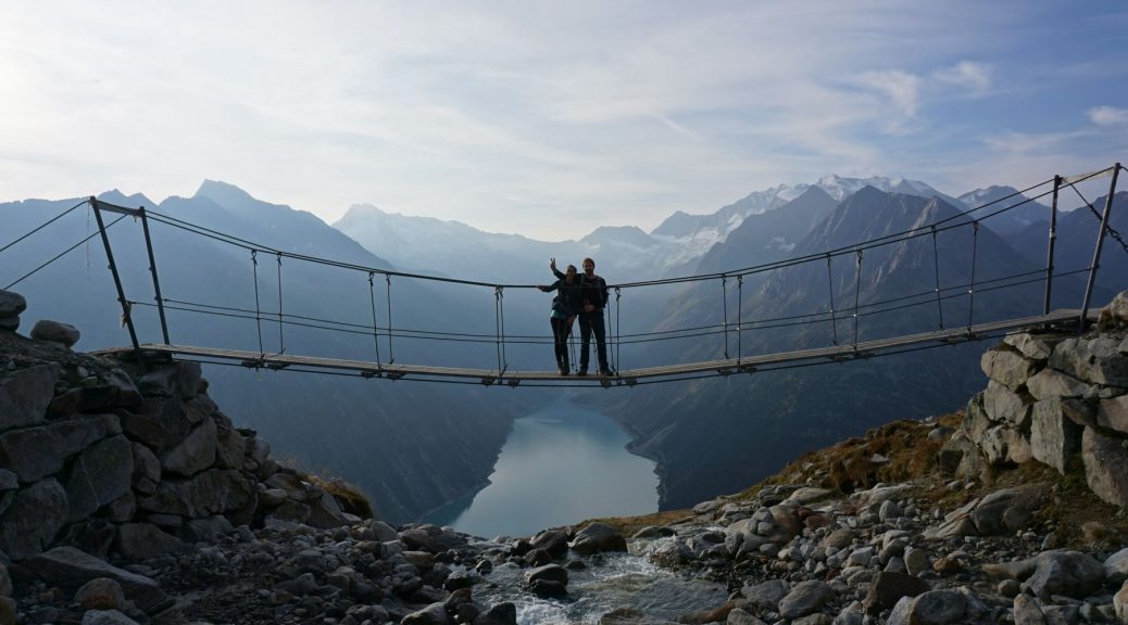 Brücke an der Olperer Hütte